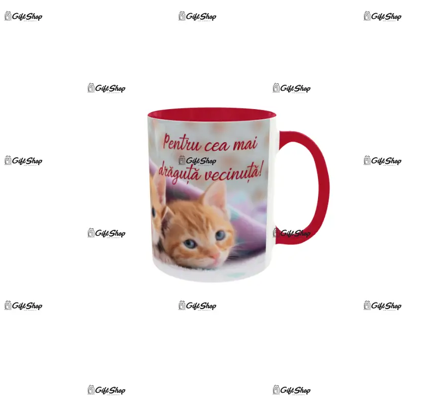 Pentru cea mai draguta vecinuta, cana din ceramica, 330ml, model cgs1778